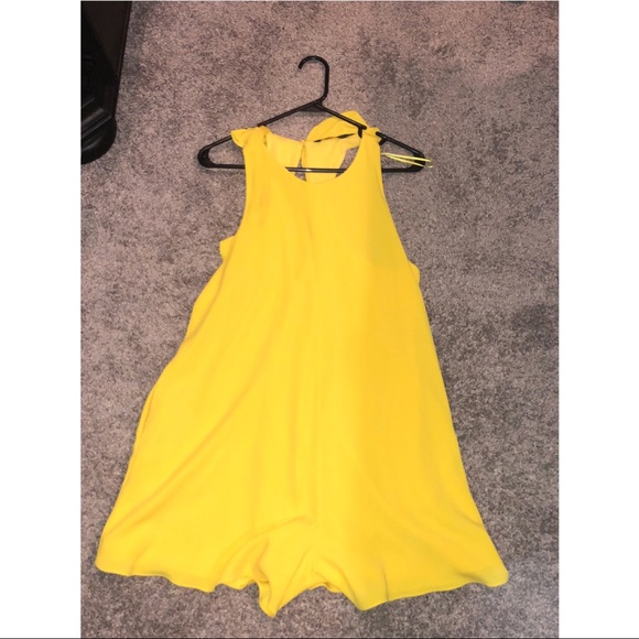 zara yellow romper